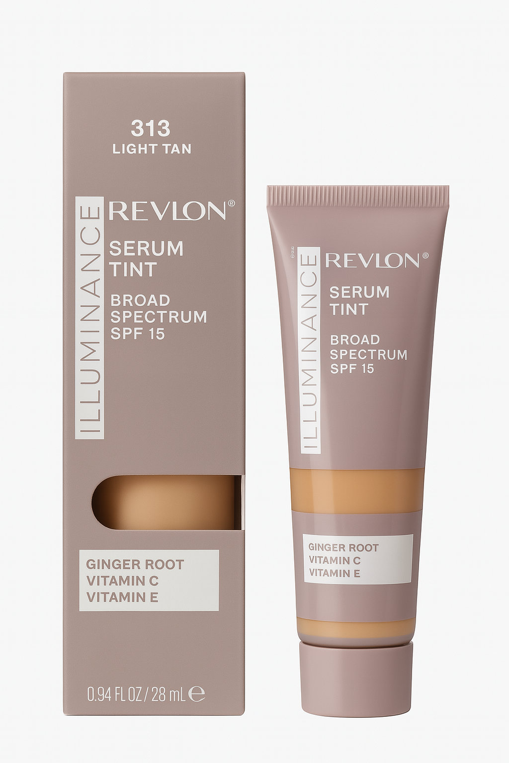 Revlon Iluminance- Suero tintado , triple acido Hialuronico - luxe set