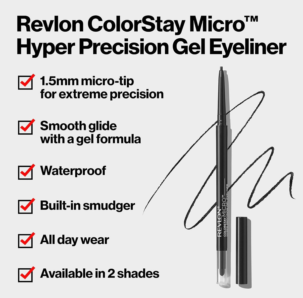 Revlon Colorstay - Delineador de ojos de gel Micro Hyper Violeta - beauty luxe set