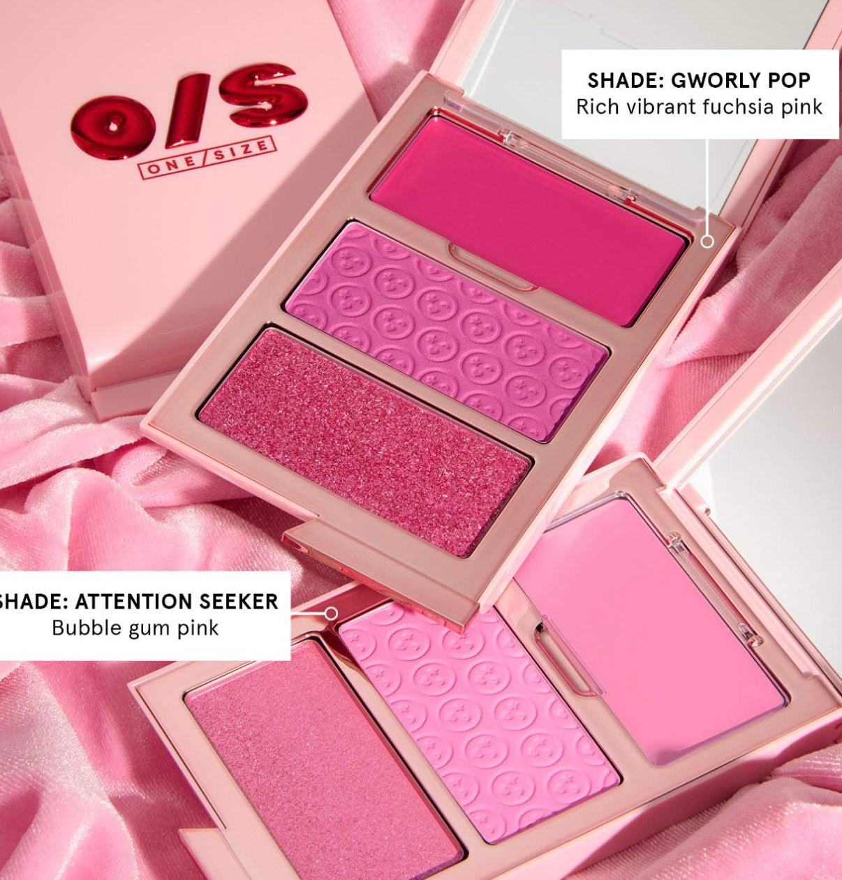 Paleta de trío de rubor 3D de Patrick Starrr Cheek Clapper 3D Blush Paleta 3 en 1