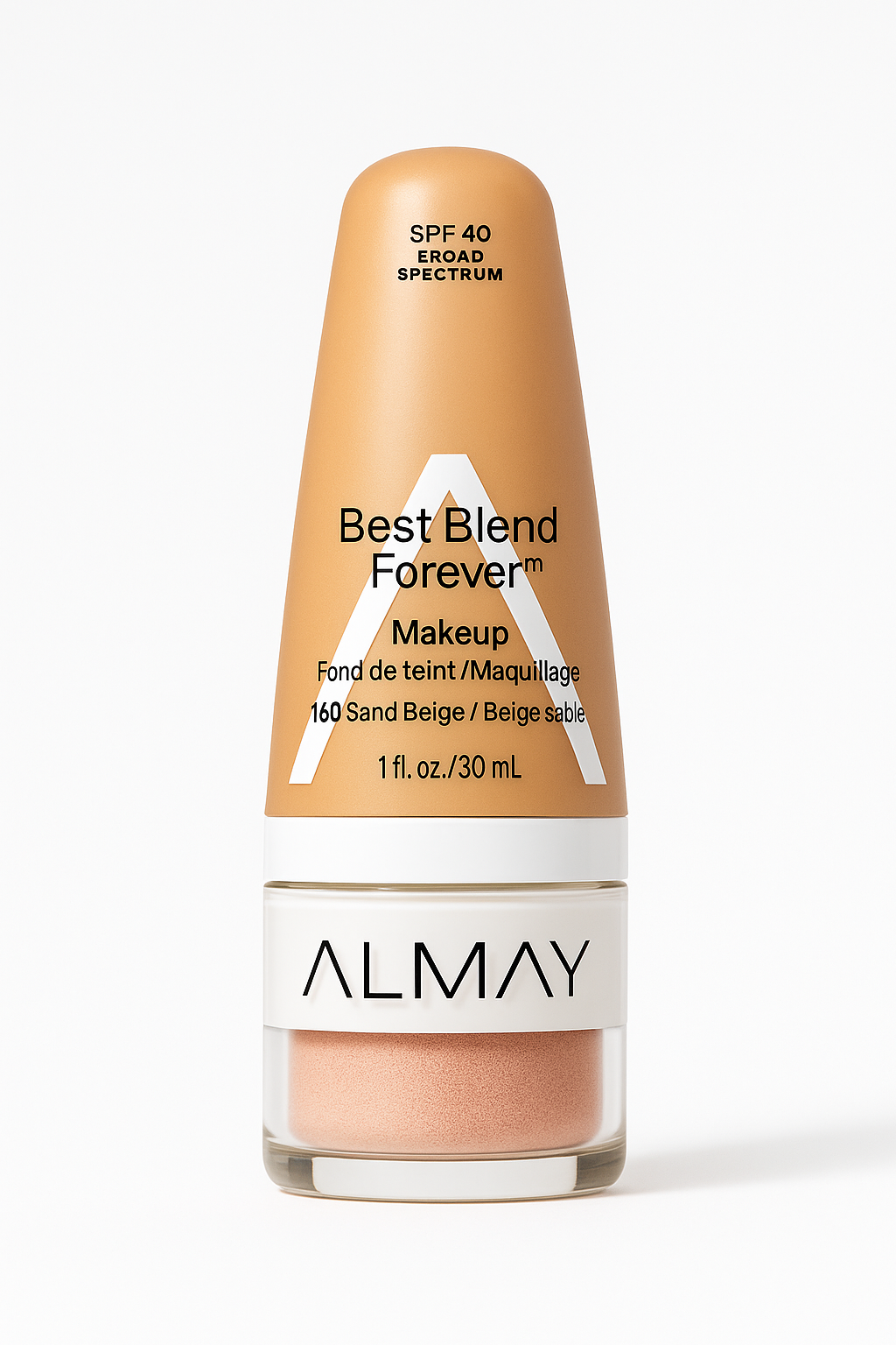 Base de maquillaje Almay , SPF 40 de amplio espectro