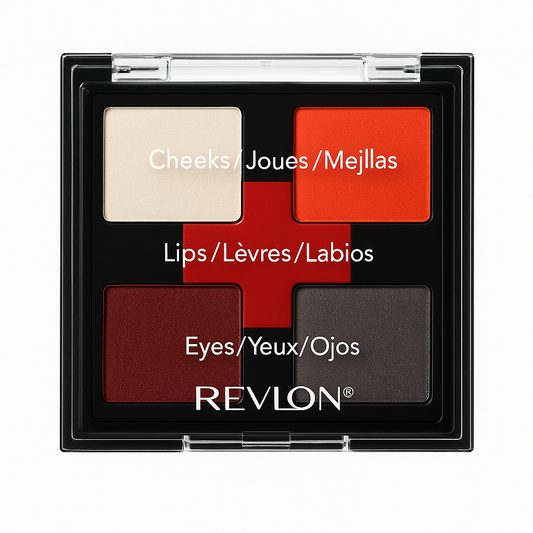 Paleta de maquillaje multiusos Rev, mejillas, labios y ojos, 5 colores