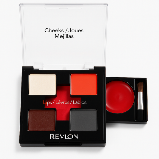 Paleta de maquillaje multiusos Rev, mejillas, labios y ojos, 5 colores