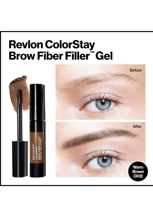 Revlon Colorstay - Gel para cejas de relleno de fibra