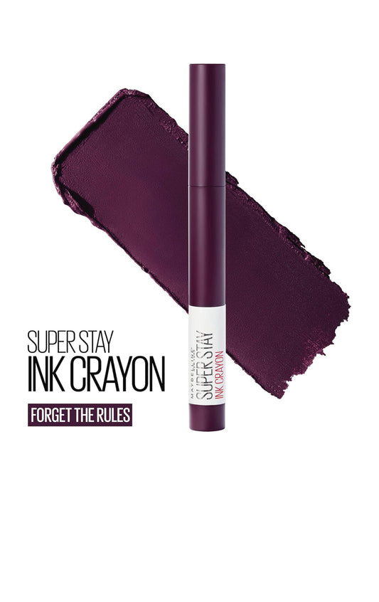 Maybelline SuperStay Ink Crayon – Lápiz Labial Mate de Larga Duración